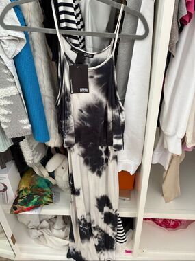 Rebel Sugar spaghetti strap tie-dye maxi dress XS NWT